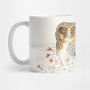 Japanese Owl Illustration Elegant Vintage Design Bird Lover Mug